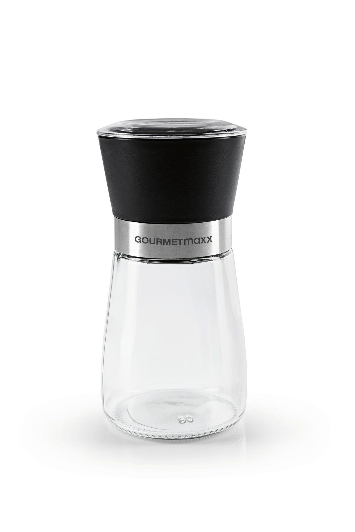 SALZ- UND PFEFFERMÜHLE GOURMETmaxx  - Schwarz, Basics, Glas/Keramik (6,5/13cm)