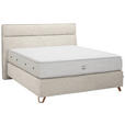BOXSPRINGBETT 180/200 cm  in Beige  - Beige/Kupferfarben, KONVENTIONELL, Textil/Metall (180/200cm) - Ambiente