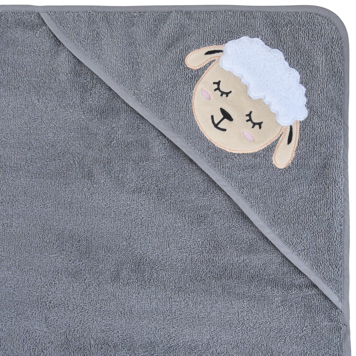 OSUŠKA S KAPUCÍ - antracitová, Trend, textil (100/100cm) - Patinio