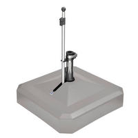 SONNENSCHIRMSTÄNDER - Graphitfarben, KONVENTIONELL, Kunststoff/Stein (75/75cm)