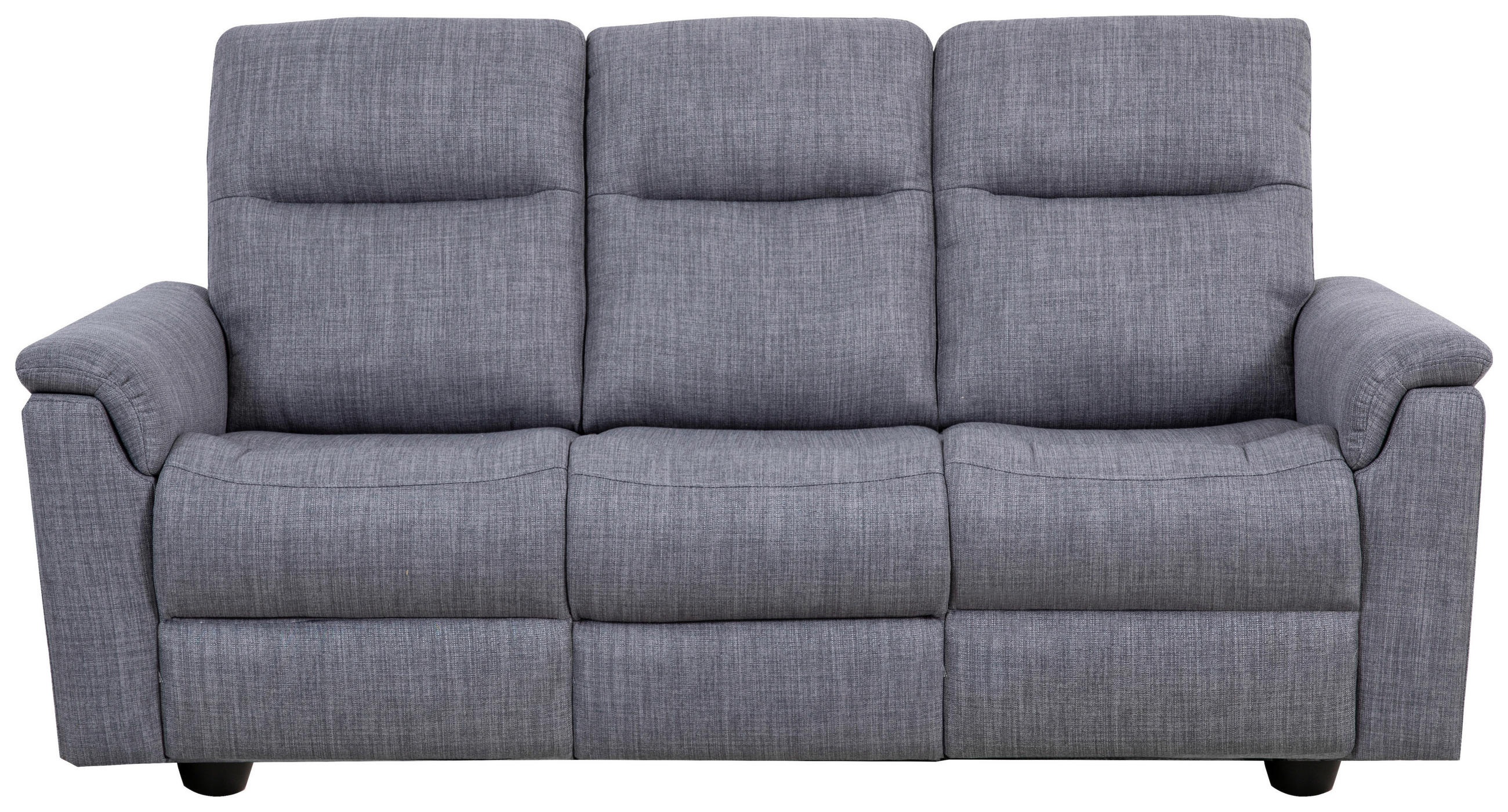 3-SITS SOFFA i mikrofiber grå  - mörkgrå/svart, Klassisk, trä/textil (198/103/97cm) - Chilliano