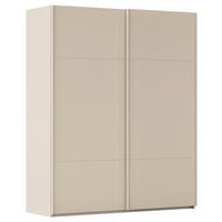 SCHWEBETÜRENSCHRANK 201/223/68 cm,  in Champagner, 2 Tür(en)  - Champagner, KONVENTIONELL, Holzwerkstoff/Metall (201/223/68cm) - Novel