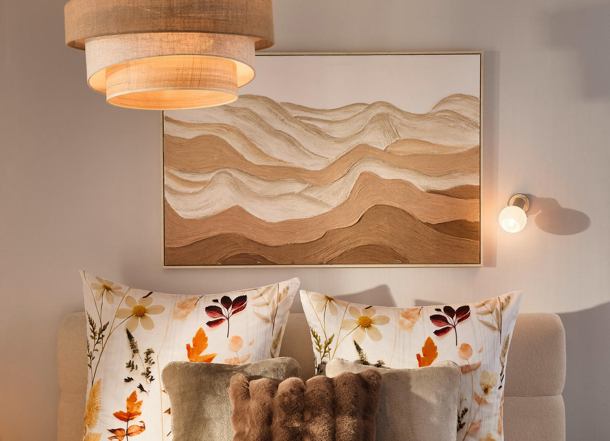 ÖLGEMÄLDE Abstraktes Multicolor 120/80 cm  - Hellgelb/Multicolor, Trend, Holz/Kunststoff (120/80cm) - Monee
