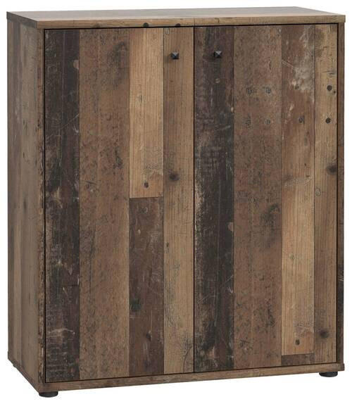 KOMMODE  in 73,7/85,5/34,8 cm  - Dunkelbraun/Graubraun, Design, Holzwerkstoff (73,7/85,5/34,8cm)