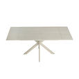 ESSTISCH Beige rechteckig  ausziehbar  - Beige, Design, Keramik/Metall (120-179/80/76cm) - Belluti
