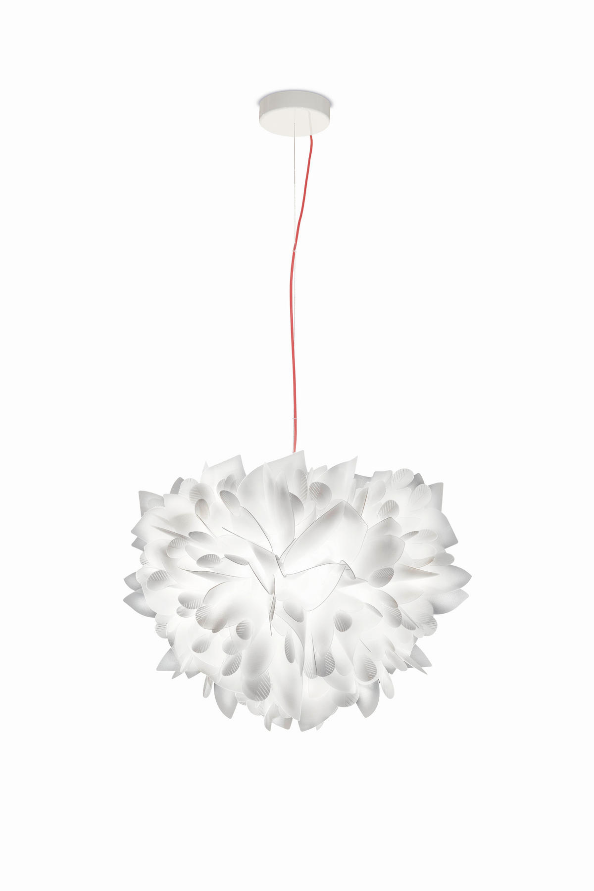 HÄNGELEUCHTE VELI 45/35 cm   - Weiß, Design, Kunststoff (45/35cm) - Slamp