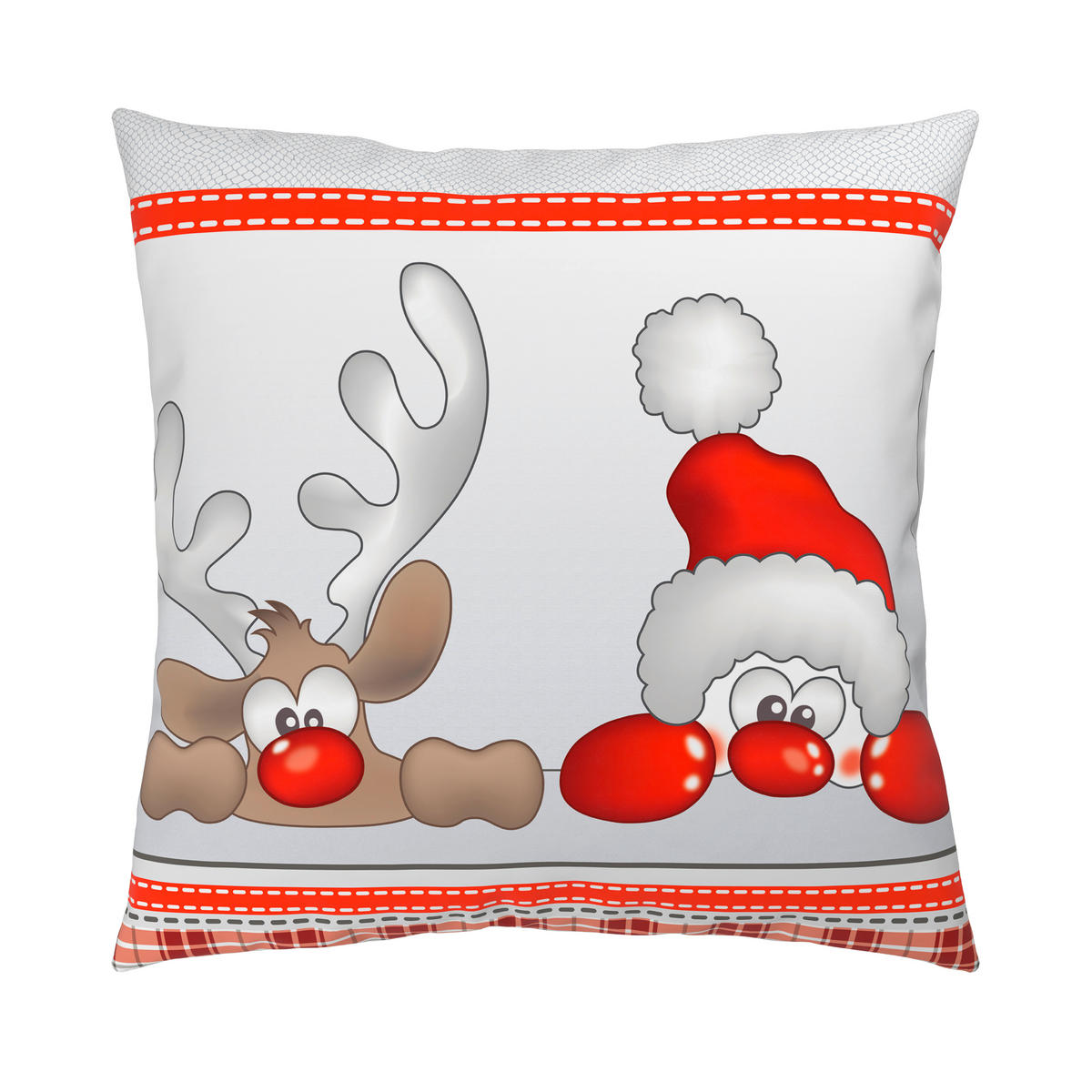 BETTWÄSCHE Flanell 135/200 cm  - Rot/Grau, Textil (135/200cm) - Esposa