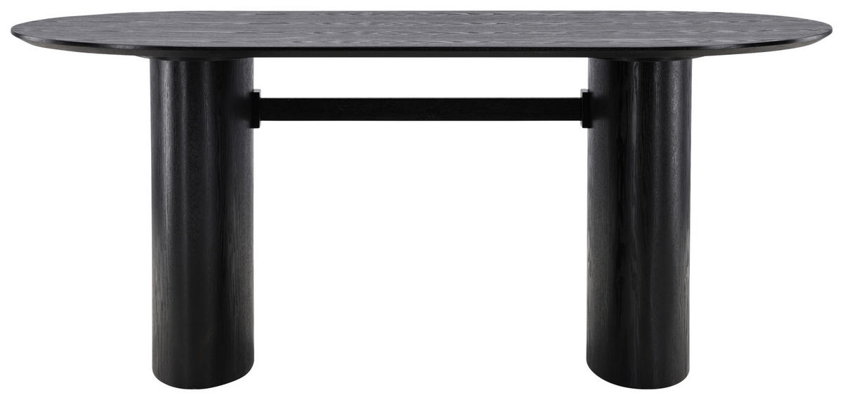 ESSTISCH in Holzwerkstoff 180/90/75 cm  - Schwarz, Design, Holzwerkstoff (180/90/75cm) - Livetastic