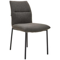 STOLICA  tamno siva  metal, tekstil      - tamno siva/crna, Konvencionalno, metal/tekstil (50/85/62cm) - Hom`in