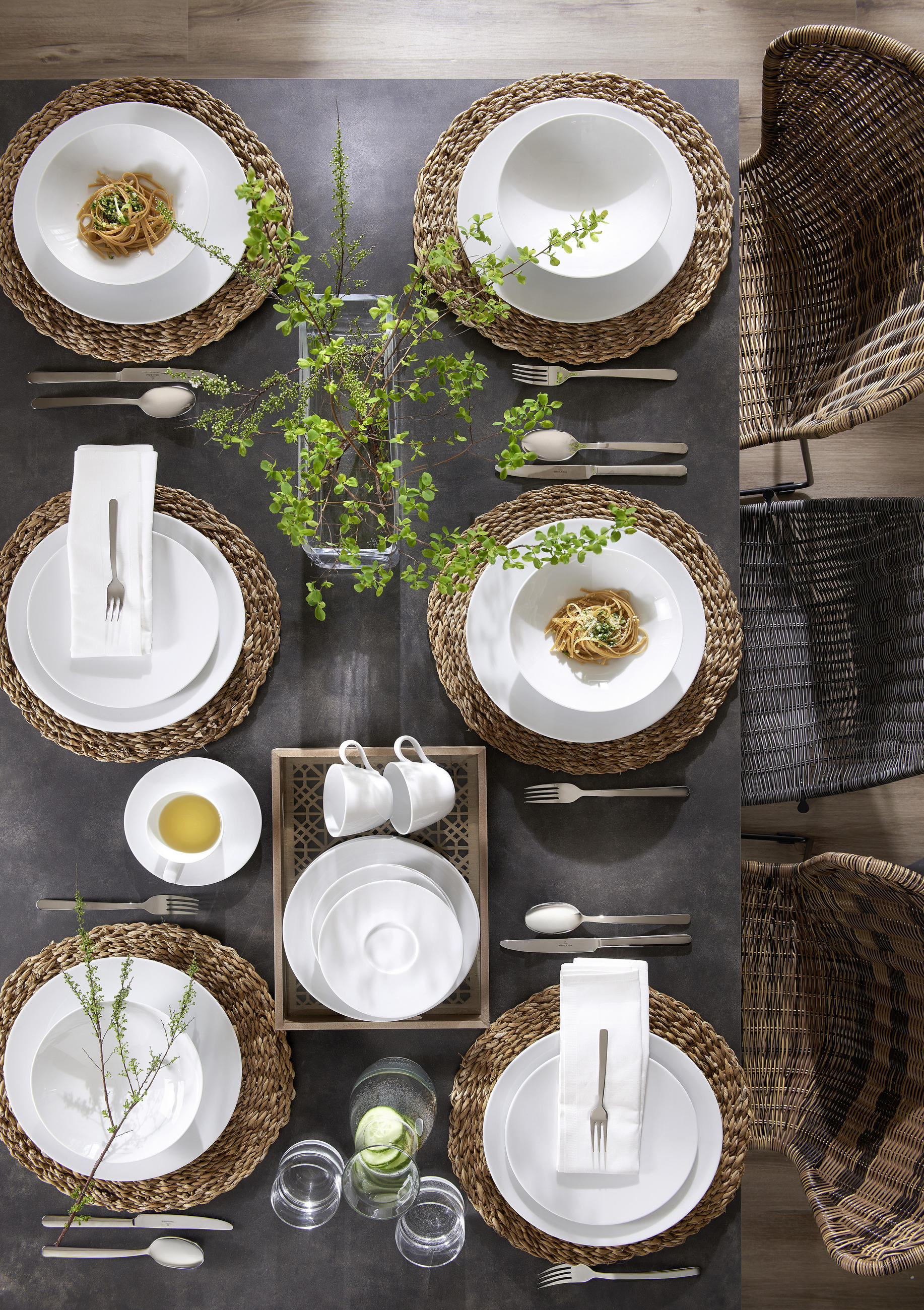 KAFFEESERVICE 18-teilig Life  - Design, Keramik (43/24/18,1cm) - Seltmann Weiden
