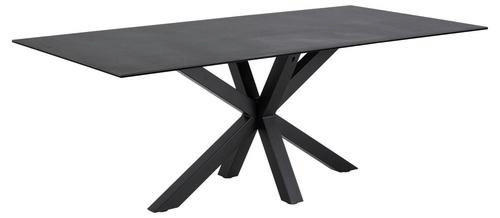 ESSTISCH in Metall, Glas, Keramik   - Schwarz, Design, Glas/Keramik (200/75,5/100cm)