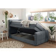 BOXSPRINGBETT 100/200 cm  in Anthrazit  - Anthrazit, Basics, Holzwerkstoff/Kunststoff (100/200cm) - Xora