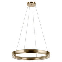 LED-HÄNGELEUCHTE Kichler 95/100,3 cm  - Champagner, Design, Metall (95/100,3cm) - Elstead Lighting