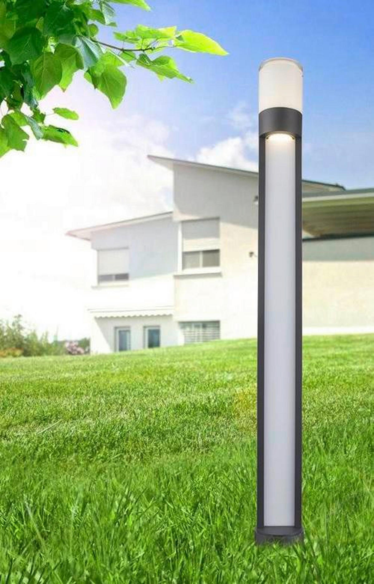 PODNA SVJETILJKA VANJSKA  - siva/prozirno, Basics, metal/plastika (11/110cm) - Globo