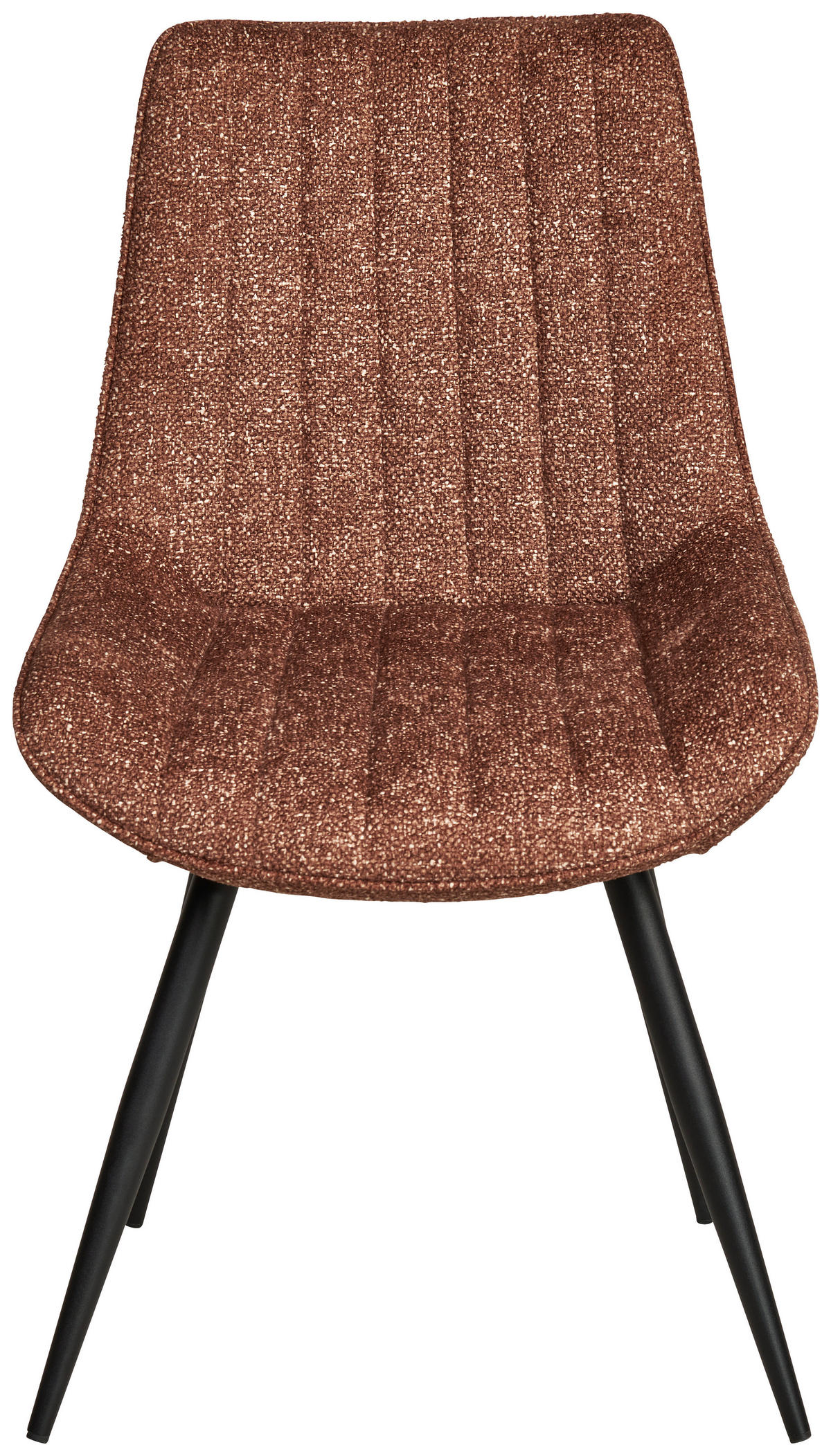STUHL  in Eisen Leinenoptik Holz, Metall, Textil  - Schwarz/Braun, KONVENTIONELL, Holz/Textil (54/88/61,5cm) - MID.YOU