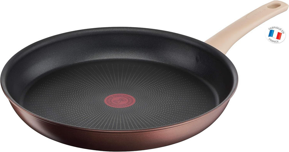 BRATPFANNE Tefal Eco Respect 28 cm  - Schwarz Hochglanz/Cognac, Basics, Metall (28cm) - Tefal