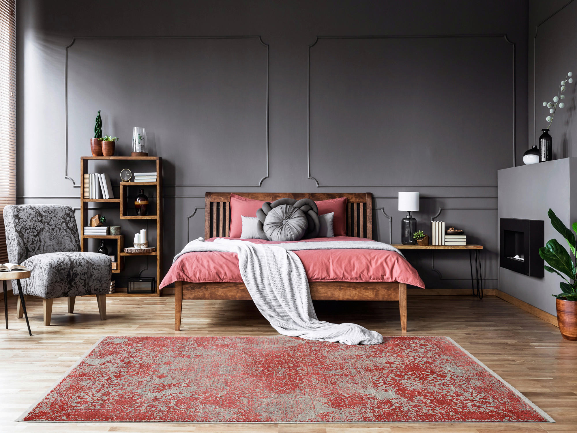 WEBTEPPICH 200/290 cm Rot  - Rot, Design, Textil (200/290cm) - Musterring