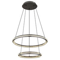 LED FÜGGŐLÁMPA 60/150 cm  - opál/szürke, Design, műanyag/fém (60/150cm) - Globo