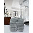 FROTTIERSET 8-teilig - Grau, Textil FROTTIERSET 8-teilig - Grau, Textil