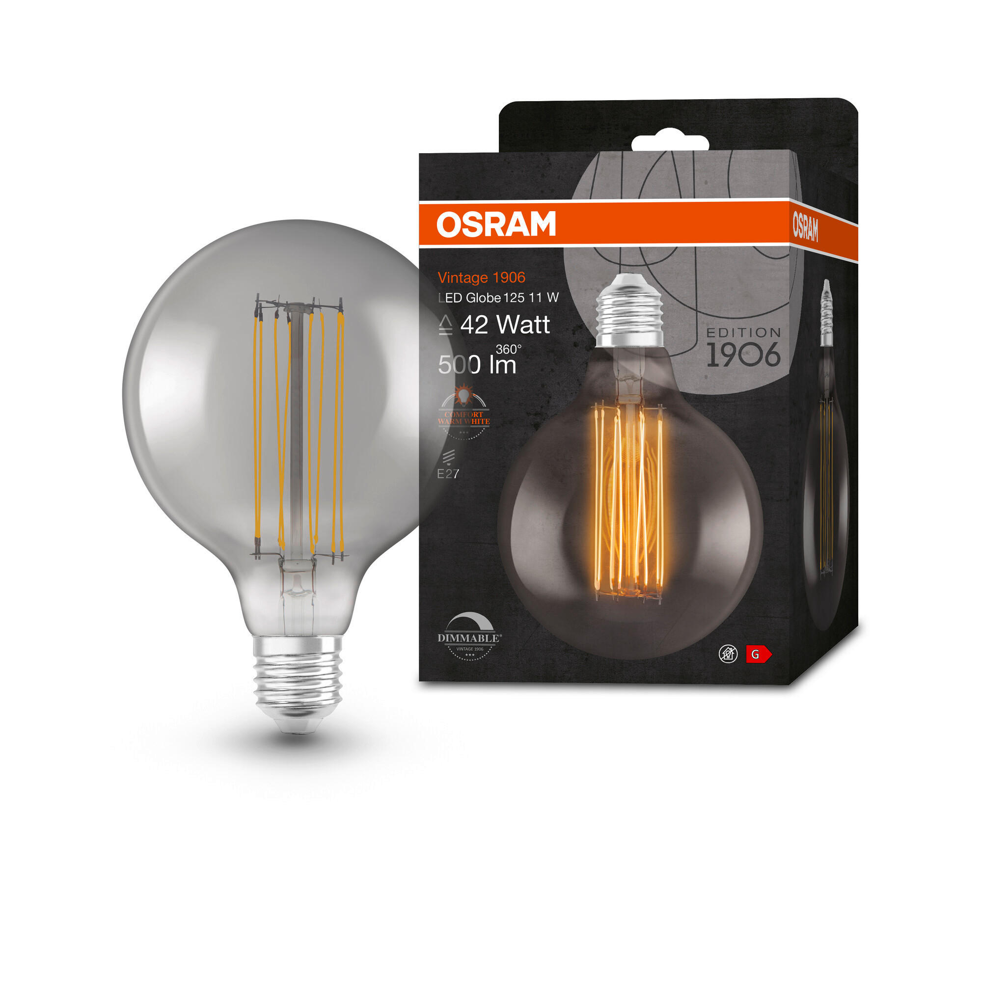 LED-LEUCHTMITTEL   E27 11 W  - Hellgrau, Basics, Glas (12,4/17,3cm) - Ledvance
