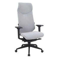 GAMING STOL kovina, umetna masa, tekstil siva  - črna/siva, Trendi, kovina/umetna masa (72/125-132/58cm) - Xora