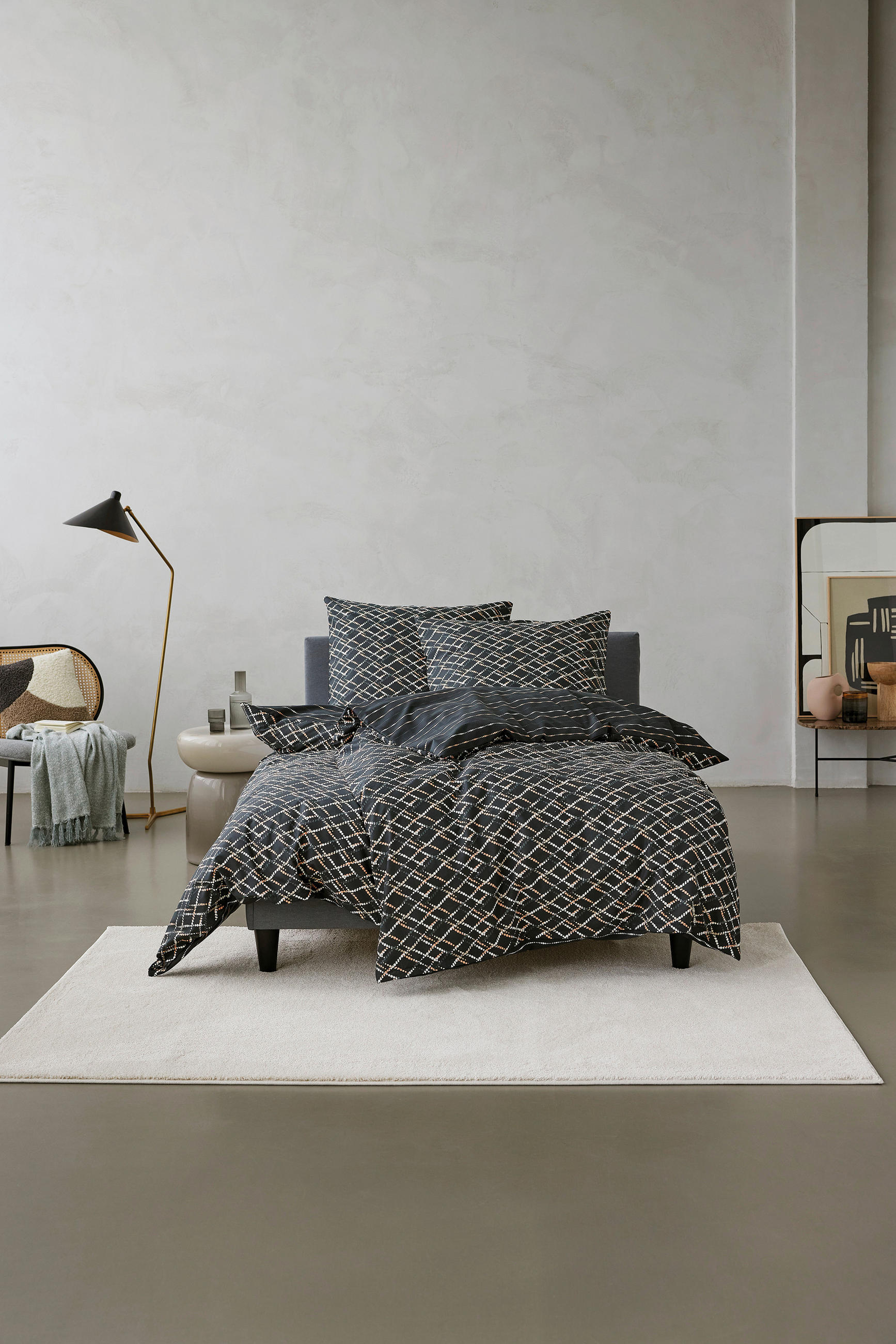 LIZENZBETTWÄSCHE 140/200 cm  - Creme/Braun, Design, Textil (140/200cm) - Esprit