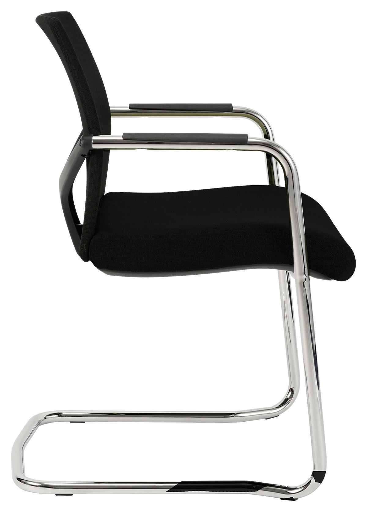 KONFERENČNÁ STOLIČKA - čierna, Konventionell, kov/textil (55/81/59cm) - Xora