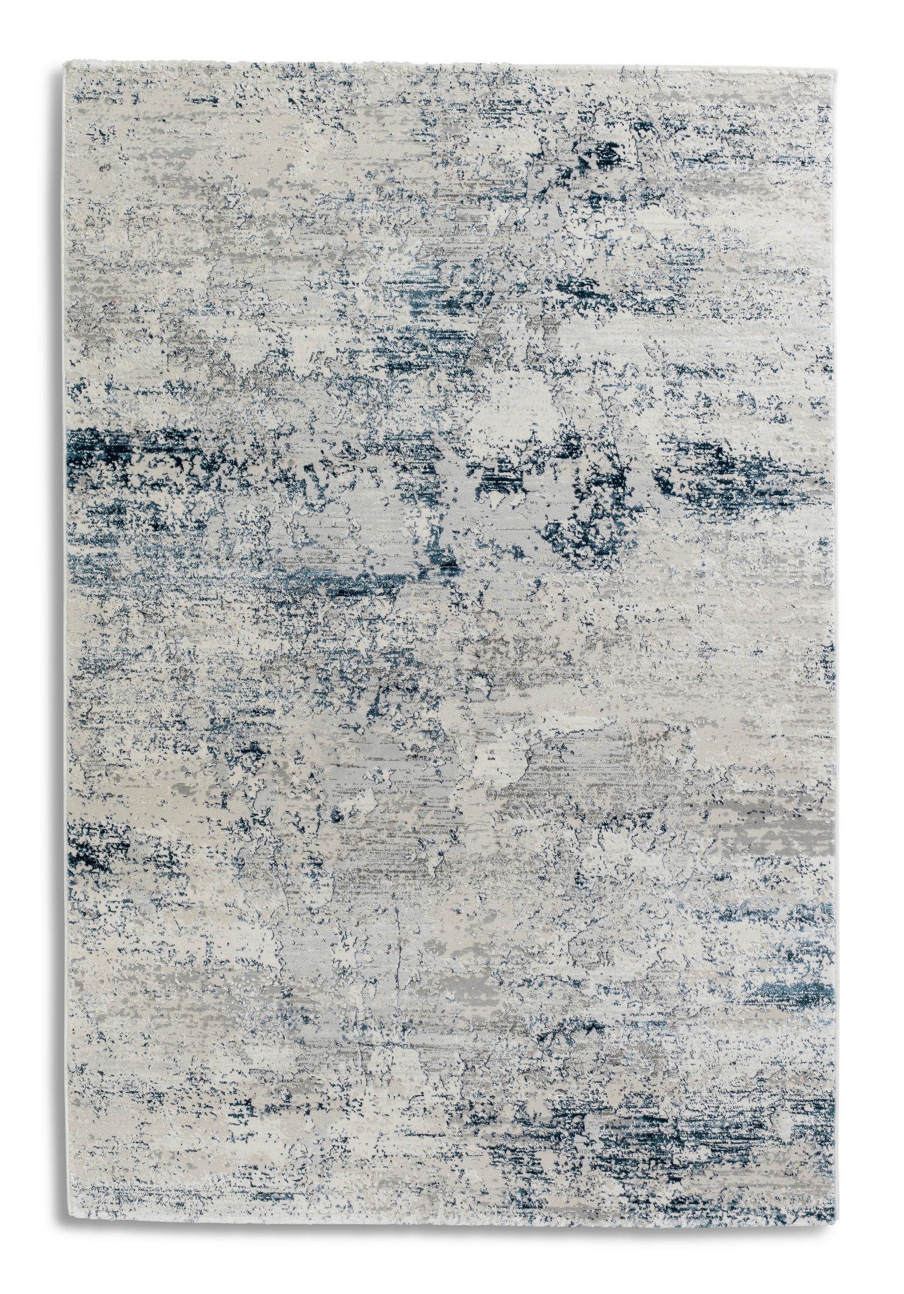 WEBTEPPICH Antea 80/150 cm Antea Blau, Creme  - Blau/Creme, Design, Textil (80/150cm) - Schöner Wohnen