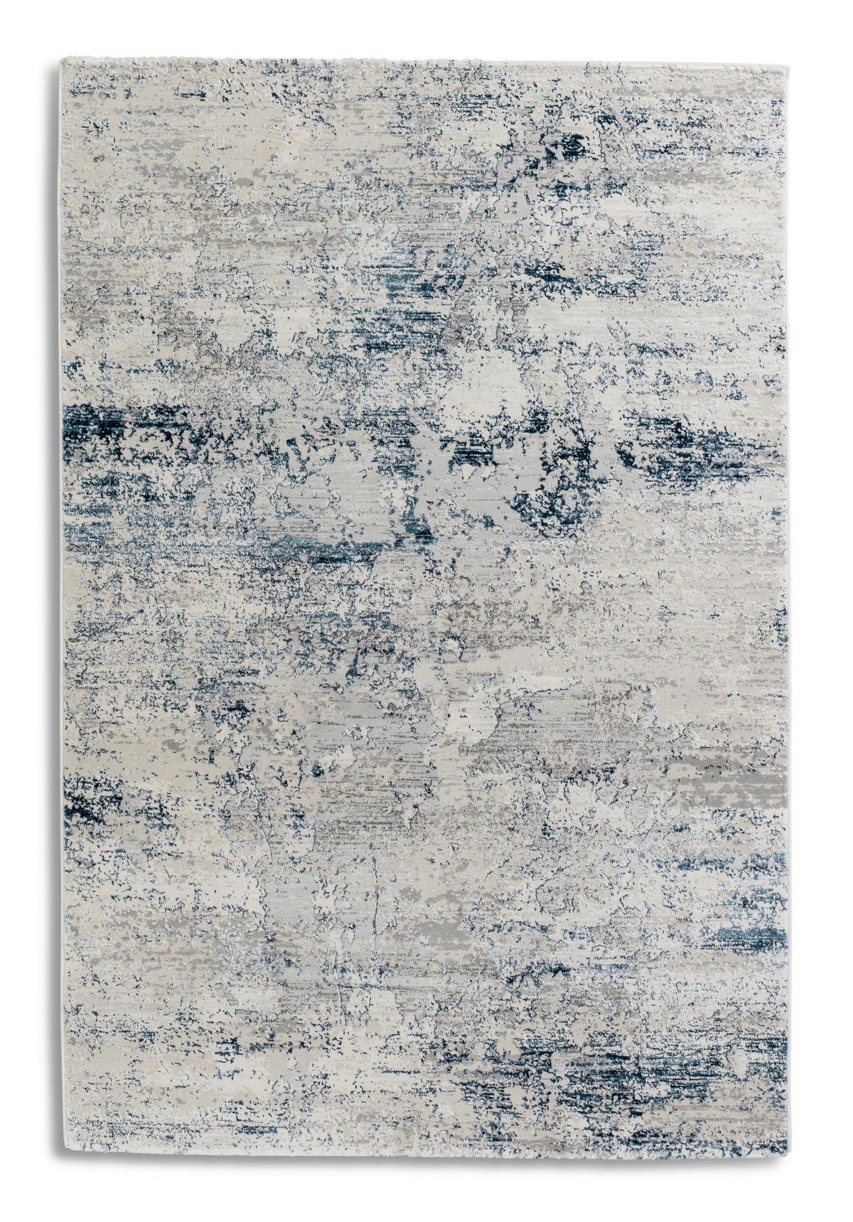 WEBTEPPICH Antea 80/150 cm Antea Blau, Creme  - Blau/Creme, Design, Textil (80/150cm) - Schöner Wohnen