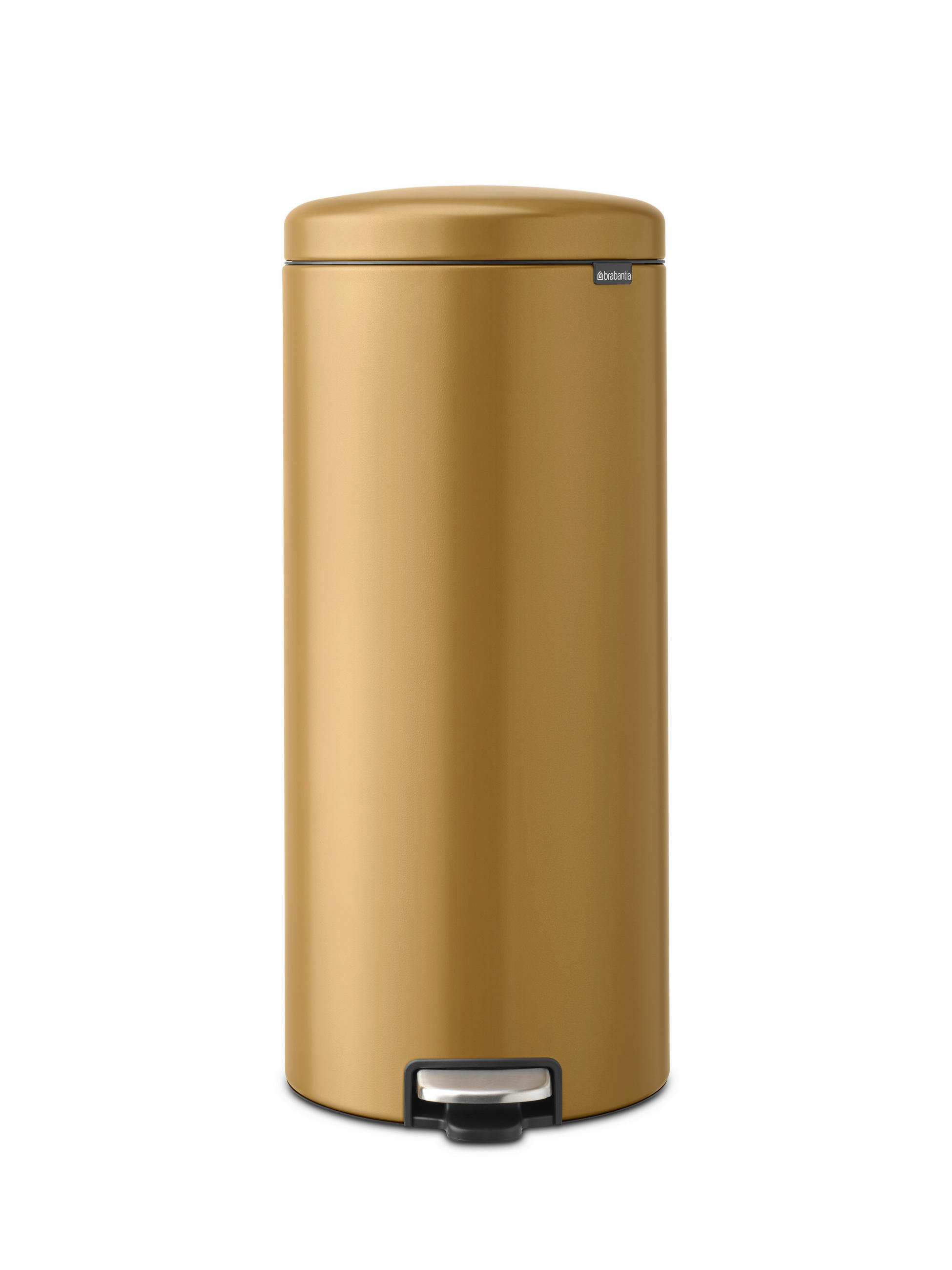 PEDÁLOS SZEMETES 30 l  - fekete/arany, Basics, műanyag/fém (30l) - Brabantia