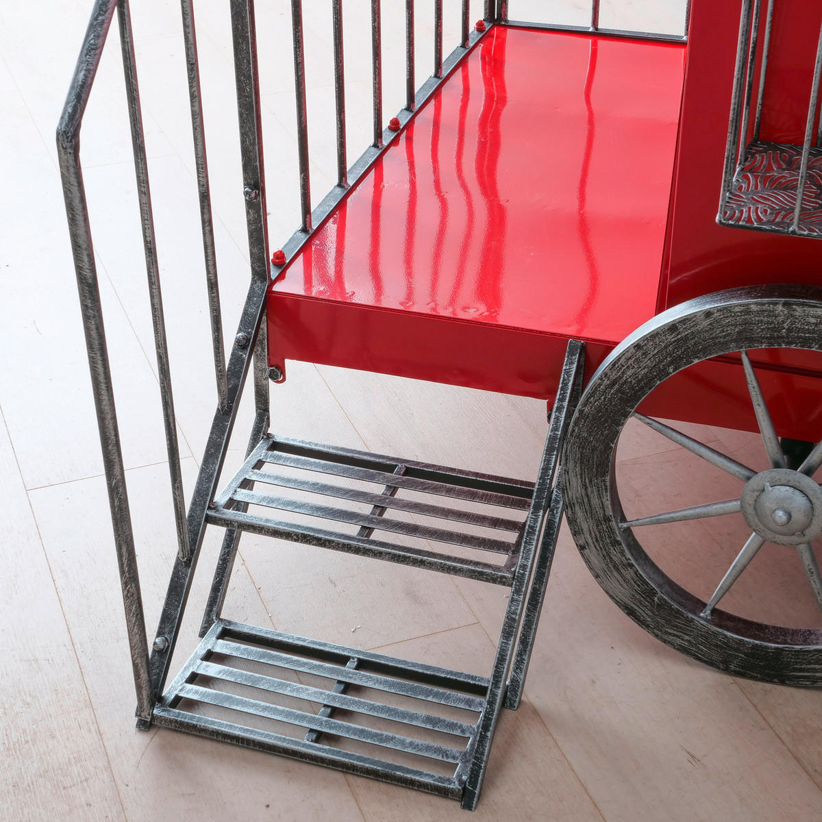 TRENULEț DECORATIV - argintiu/verde închis, Design, metal (225/115/165cm)