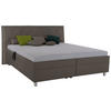 POLSTERBETT Matratze, gepolstertes Kopfteil, Lattenrost, Bettkasten 200/200 cm  in Anthrazit  - Birkefarben/Anthrazit, KONVENTIONELL, Holz/Textil (200/200cm) - Esposa