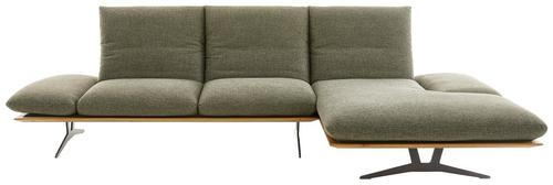 ECKSOFA in Flachgewebe Grün  - Schwarz/Grün, Design, Holz/Textil (314/159cm) - Dieter Knoll