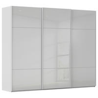 SCHWEBETÜRENSCHRANK 242/223/68 cm,  in Grau, 3 Tür(en)  - Grau, KONVENTIONELL, Glas/Holzwerkstoff (242/223/68cm) - Novel