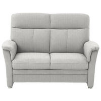 2-SITZER-SOFA Flachgewebe Ecru  - Ecru/Alufarben, Konventionell, Textil/Metall (142/100/89cm) - Beldomo Comfort