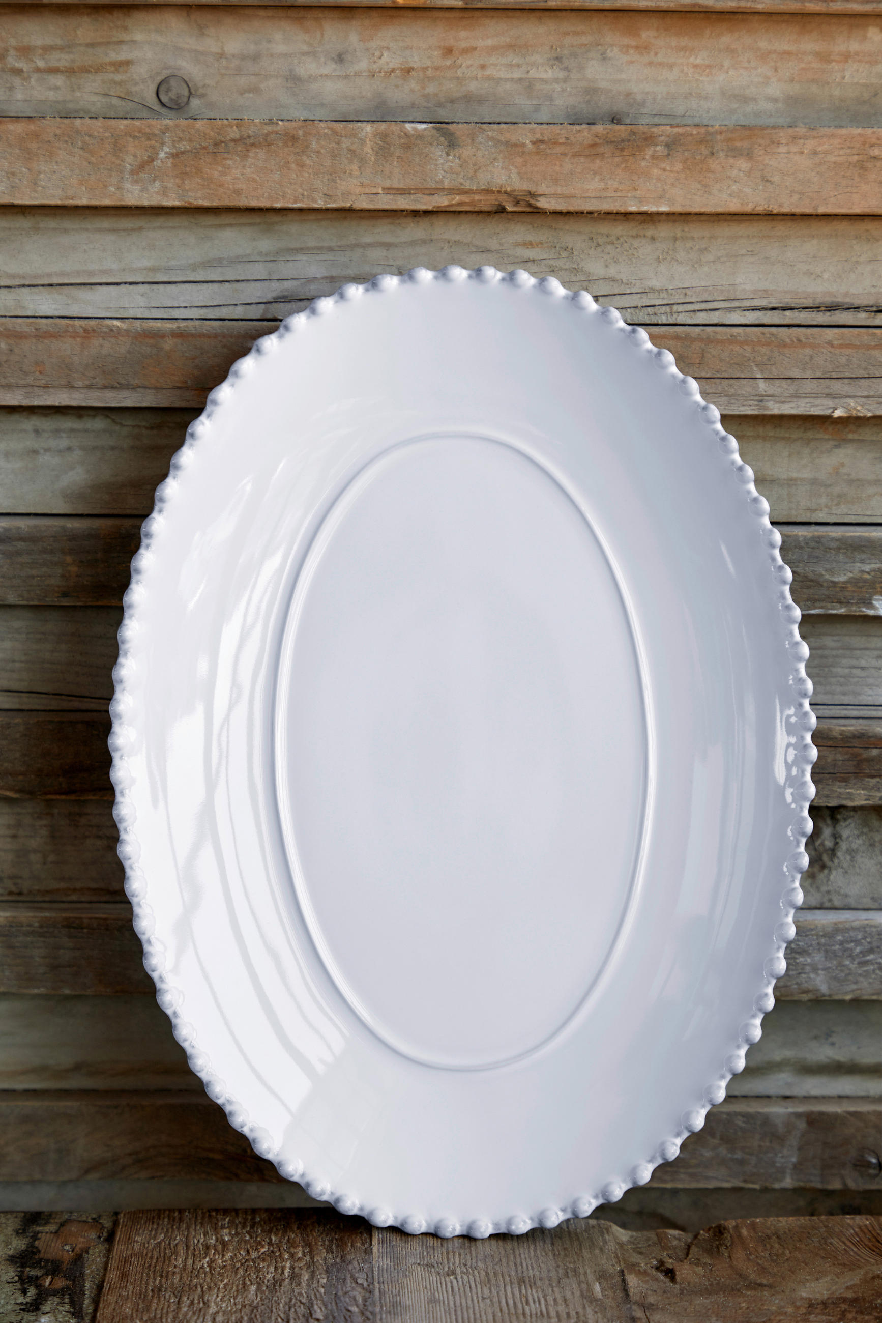 SERVIERPLATTE - Weiß Hochglanz, Basics, Keramik (51/37/5,8cm) - Costa Nova