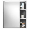 SPIEGELSCHRANK 60/70/20 cm  - Weiß, MODERN, Glas/Holzwerkstoff (60/70/20cm) - MID.YOU