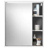 SPIEGELSCHRANK 60/70/20 cm  - Weiß, MODERN, Glas/Holzwerkstoff (60/70/20cm) - MID.YOU