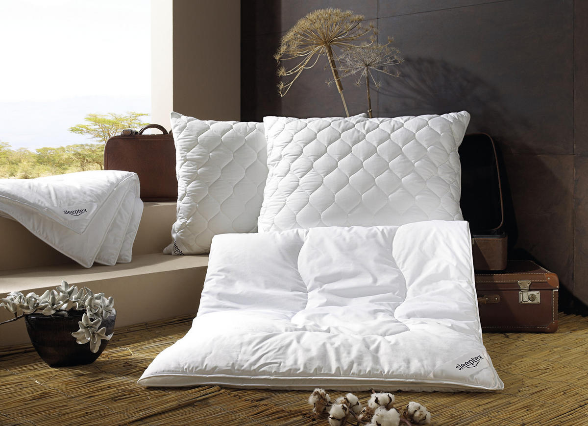POLŠTÁŘ POD HLAVU, 70/90 cm - bílá, Basics, textil (70/90cm) - Sleeptex