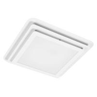 LED-DECKENLEUCHTE Orbis Spiral Layer Square 45/45/7 cm   - Weiß, Design, Kunststoff/Metall (45/45/7cm) - Osram