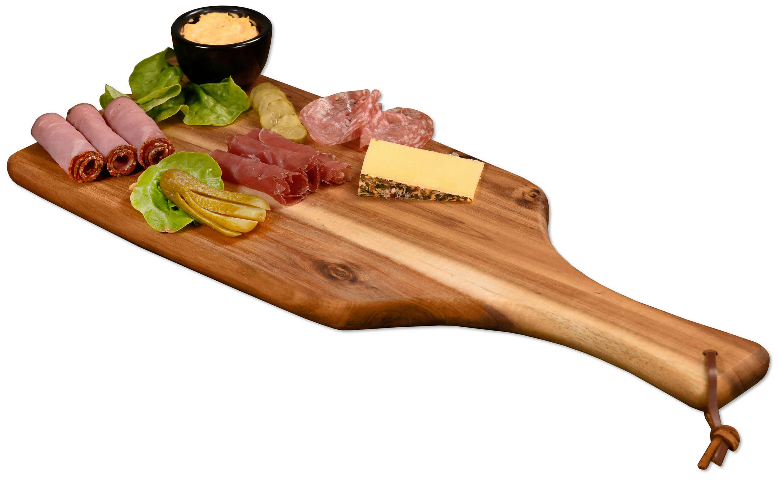 SERVIERBRETT Holz Akazie  - Akaziefarben, Basics, Holz (42,0/17,0/1,8cm) - Kesper