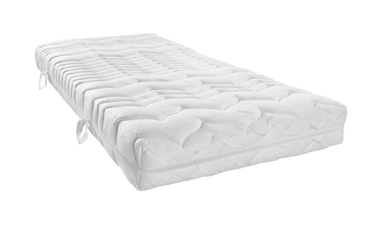 KALTSCHAUMMATRATZE 80/200 cm Höhe ca. 19 cm 7 -Zonen - Weiß, Basics, Textil (80/200cm) - FAN
