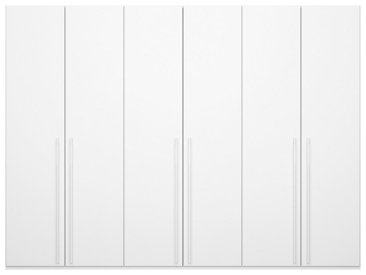 DREHTÜRENSCHRANK in Weiss  - Weiss, Trend, Holzwerkstoff/Metall (301/223/60cm) - Novel