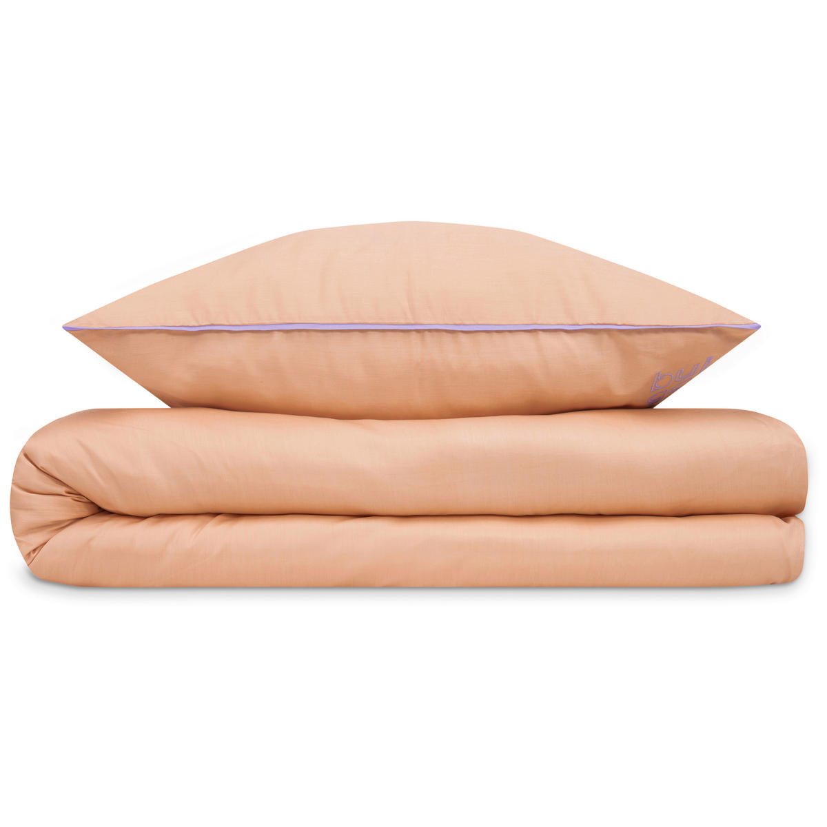BETTWÄSCHE Makosatin 155/220 cm  - Aprikose, Basics, Textil (155/220cm) - Bugatti