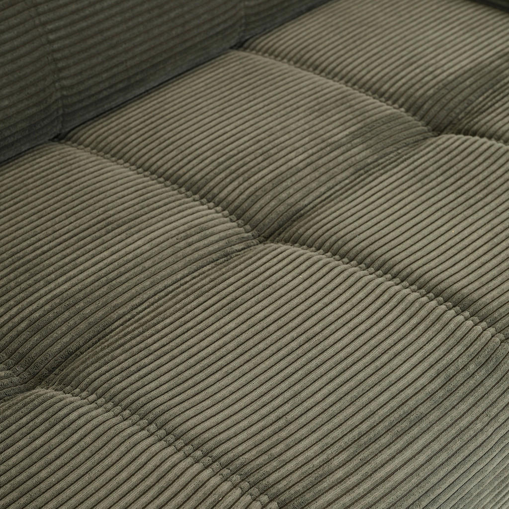 Thumbnail - Carryhome Ecksofa, Dunkelgrün, Textil, 2-3-Sitzer, Ottomane links, L-Form, 295x165 cm, seitenverkehrt erhältlich, Rücken...