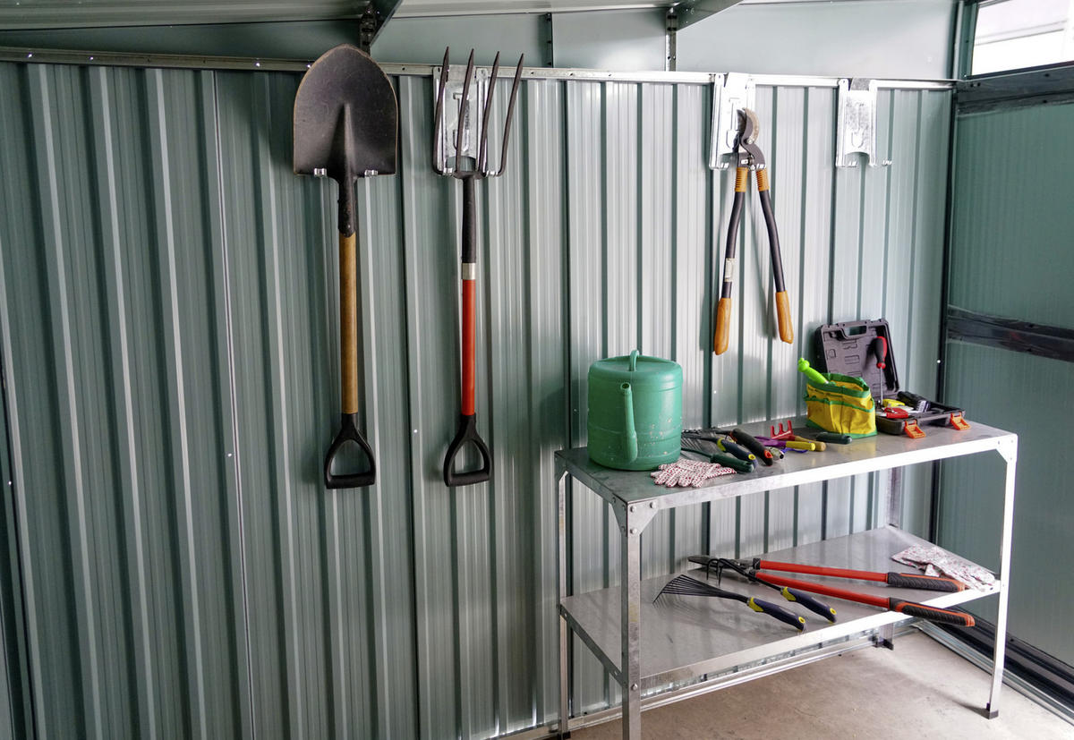 GERÄTEHAUS 238/203/278 cm  - Anthrazit, Basics, Metall (238/203/278cm)