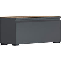 KLUPA ZA PREDSOBLJE  antracit, boje hrasta  drvni materijal  - boje hrasta/crna, Design, drvni materijal/plastika (93/42/36cm) - Dieter Knoll