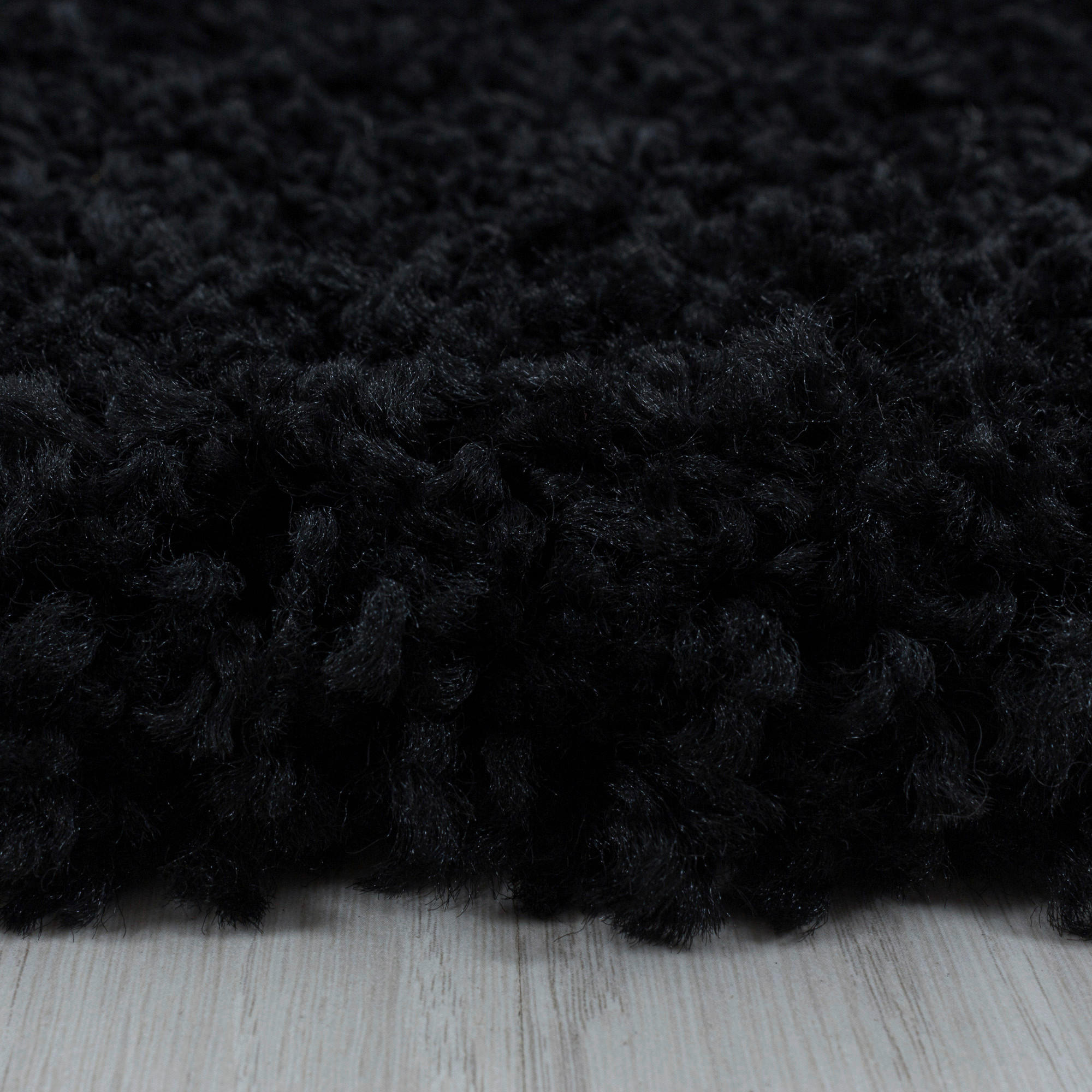 HOCHFLORTEPPICH 80 cm Sydney Schwarz  - Schwarz, Basics, Textil (80cm)