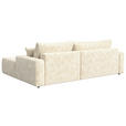 ECKSOFA in Webstoff Naturfarben  - Schwarz/Naturfarben, KONVENTIONELL, Kunststoff/Textil (270/192cm) - Carryhome