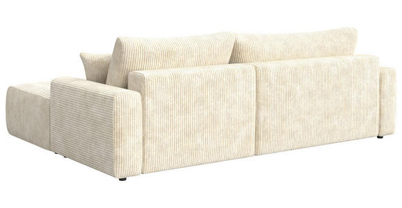 ECKSOFA in Webstoff Naturfarben  - Schwarz/Naturfarben, KONVENTIONELL, Kunststoff/Textil (270/192cm) - Carryhome